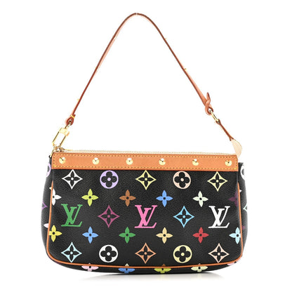 Monogram Multicolor Pochette Accessories Black
