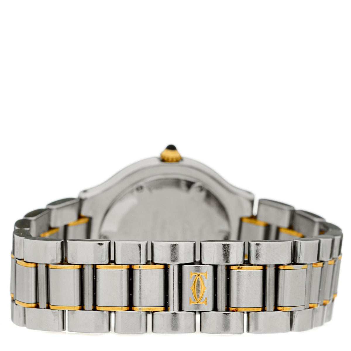 Stainless Steel 18K Yellow Gold 28mm Must de 21 Quartz Watch