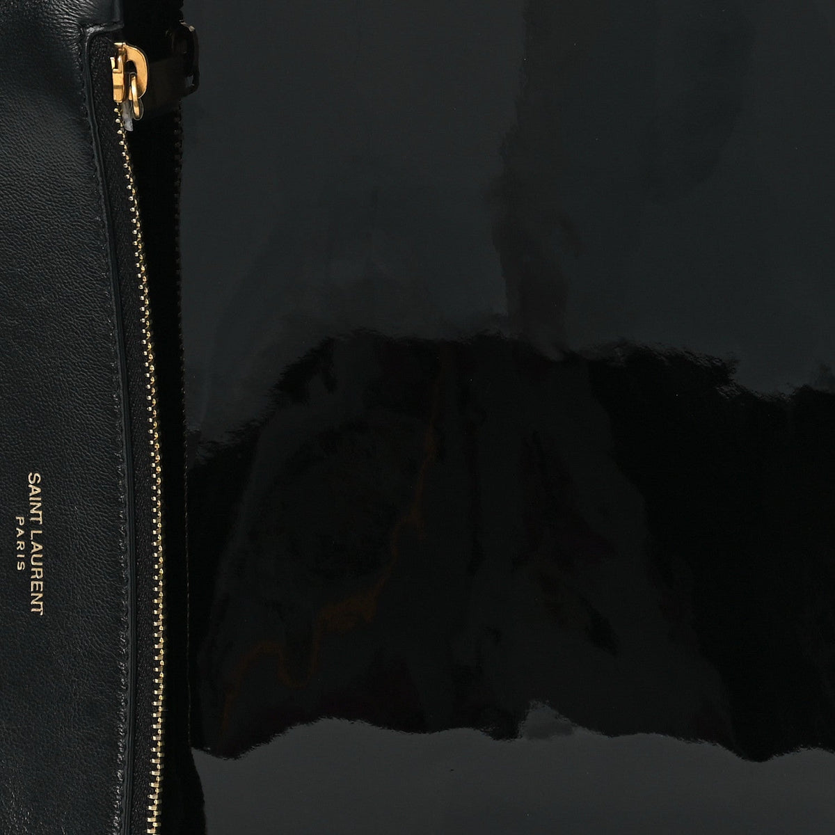 Patent Calfskin Rendez-Vous Hobo Black