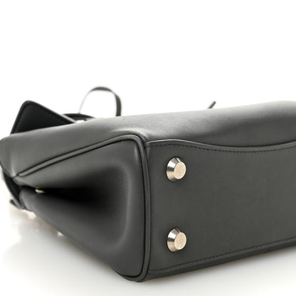 Natural Smooth Calfskin Mini Rodeo Top Handle Handbag Grey