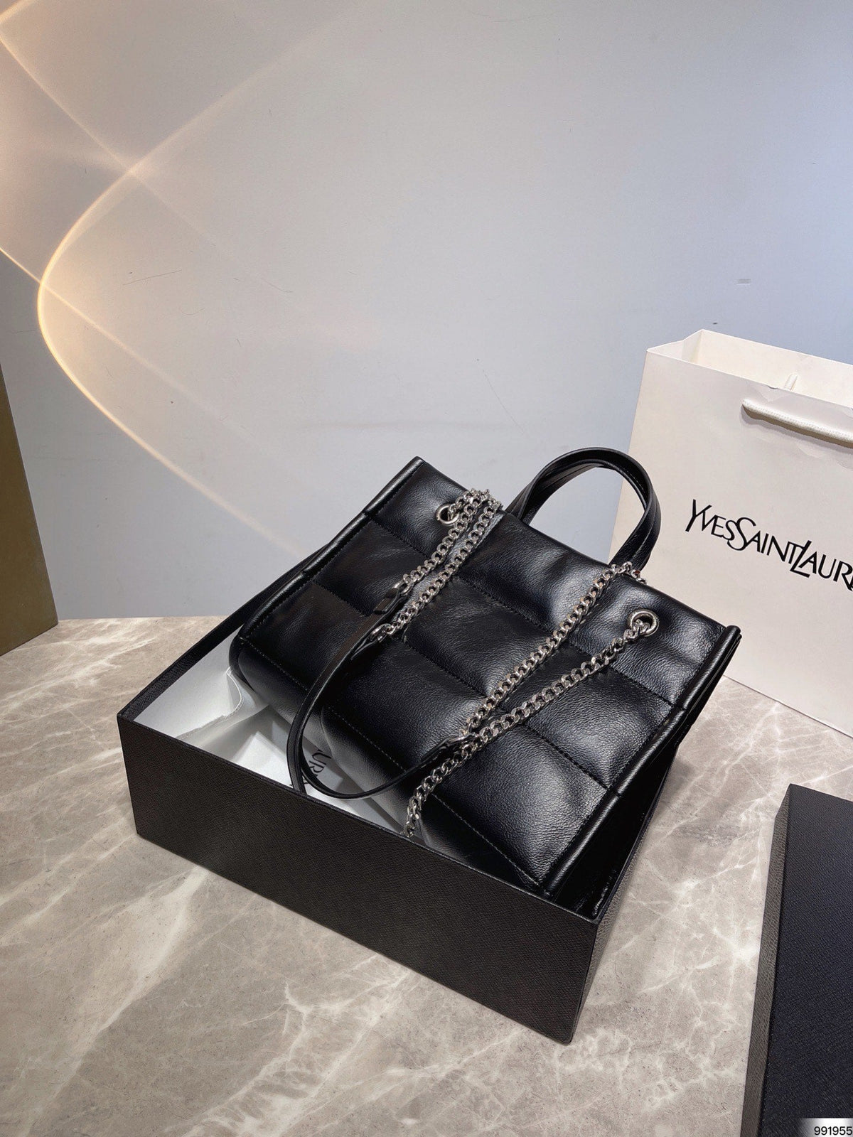 SAINT LAURENT shoulder bag Silver Tone