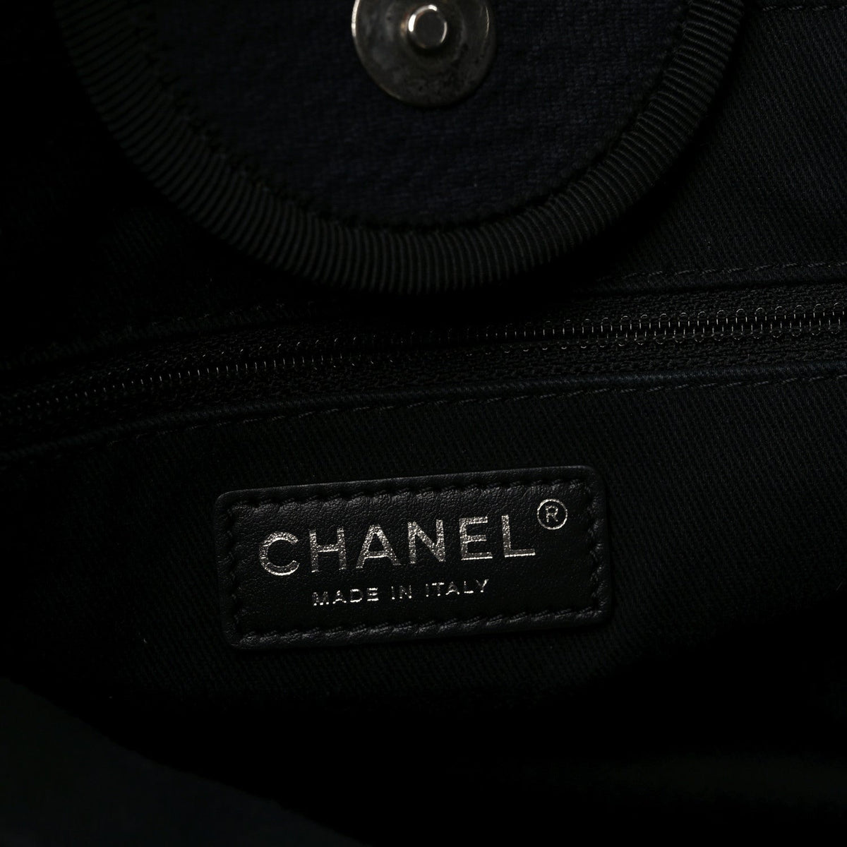 Canvas Medium Deauville Tote Black