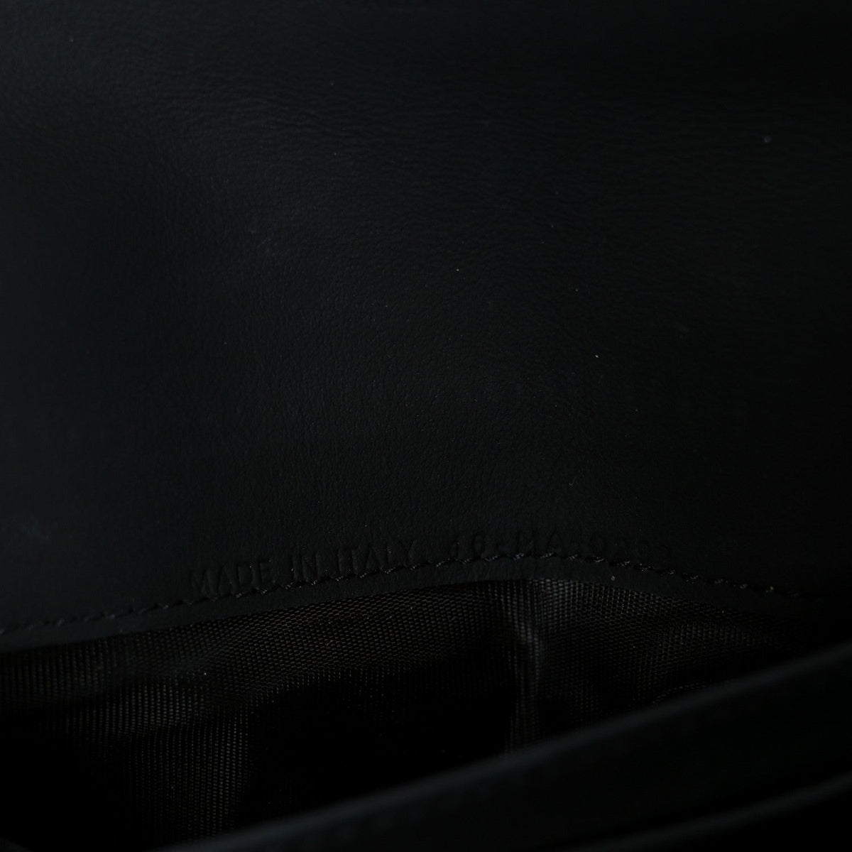 Ultra Matte Calfskin Saddle Chain Wallet Pouch Black