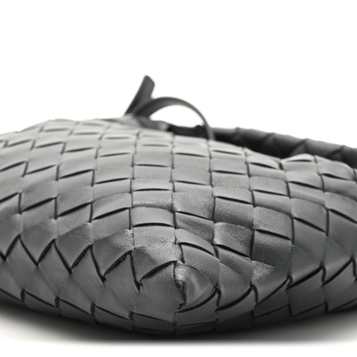 Calfskin Intrecciato Mini Hop Black