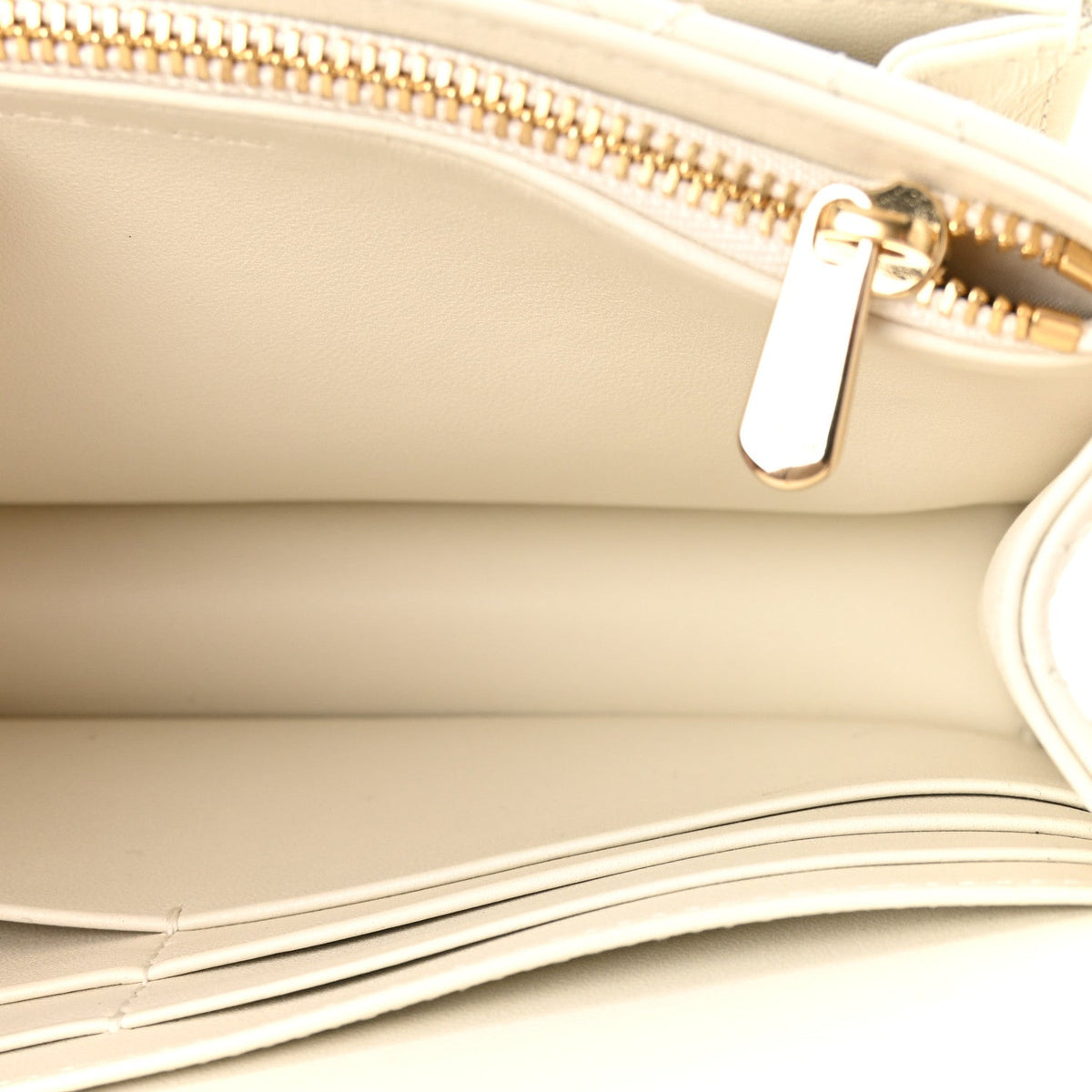 Lambskin Cannage Miss Dior Chain Pouch Latte