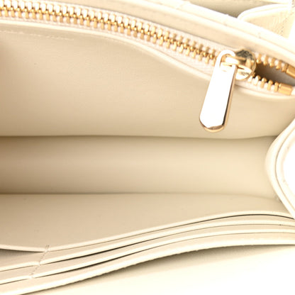 Lambskin Cannage Miss Dior Chain Pouch Latte
