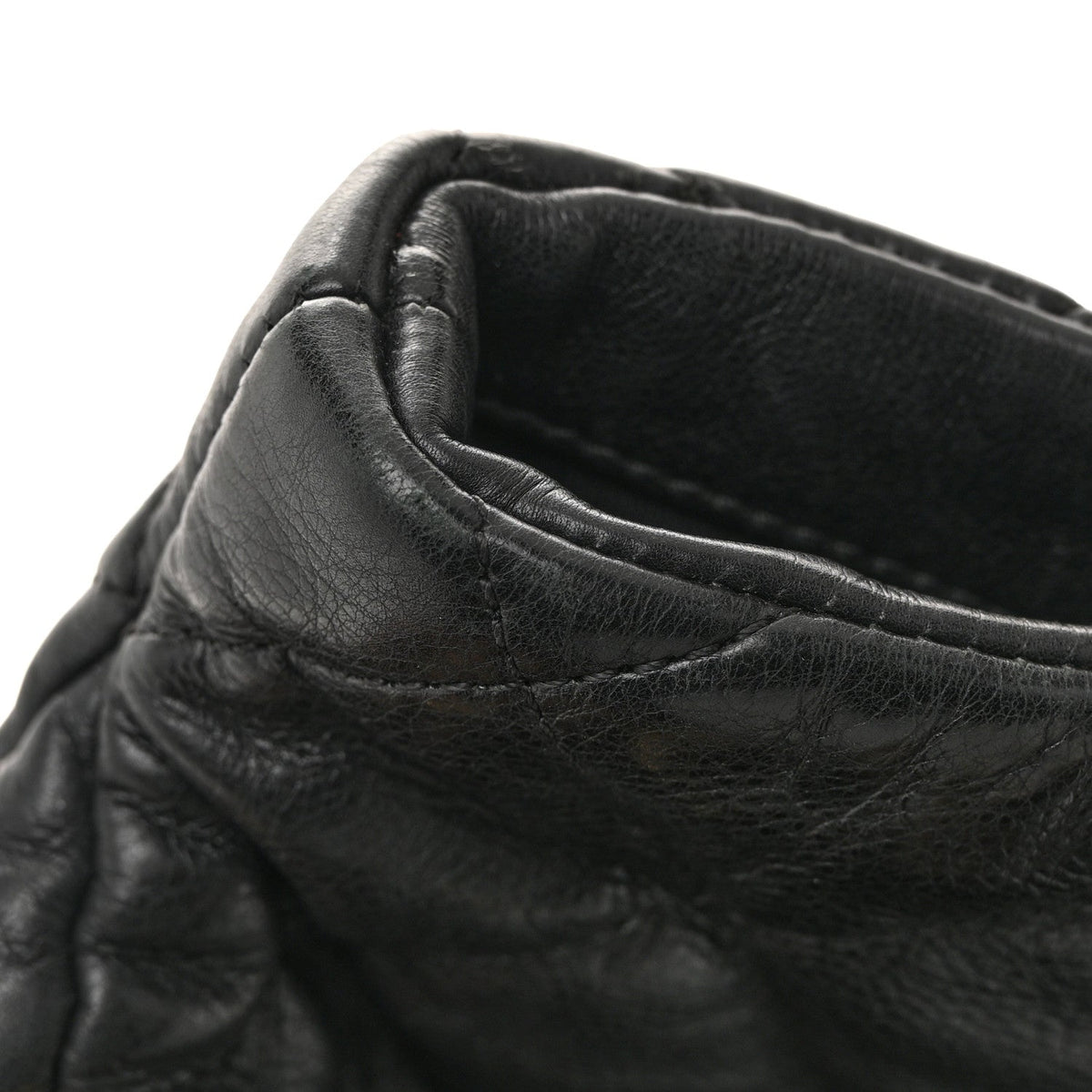 Calfskin Quilted Large Chain Me Hobo Black