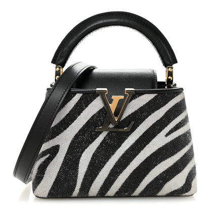 Swarovski Calfskin Capucines Mini Zebra