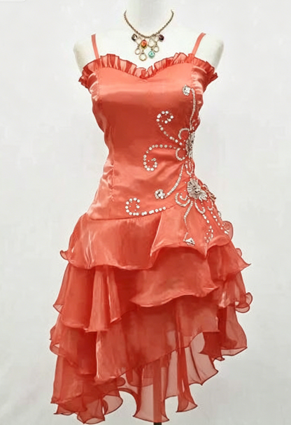 Sexy Spaghetti Strap Sheath Short Birthday Dresses Black Prom Dresses 2025 Halloween Dress ED04860