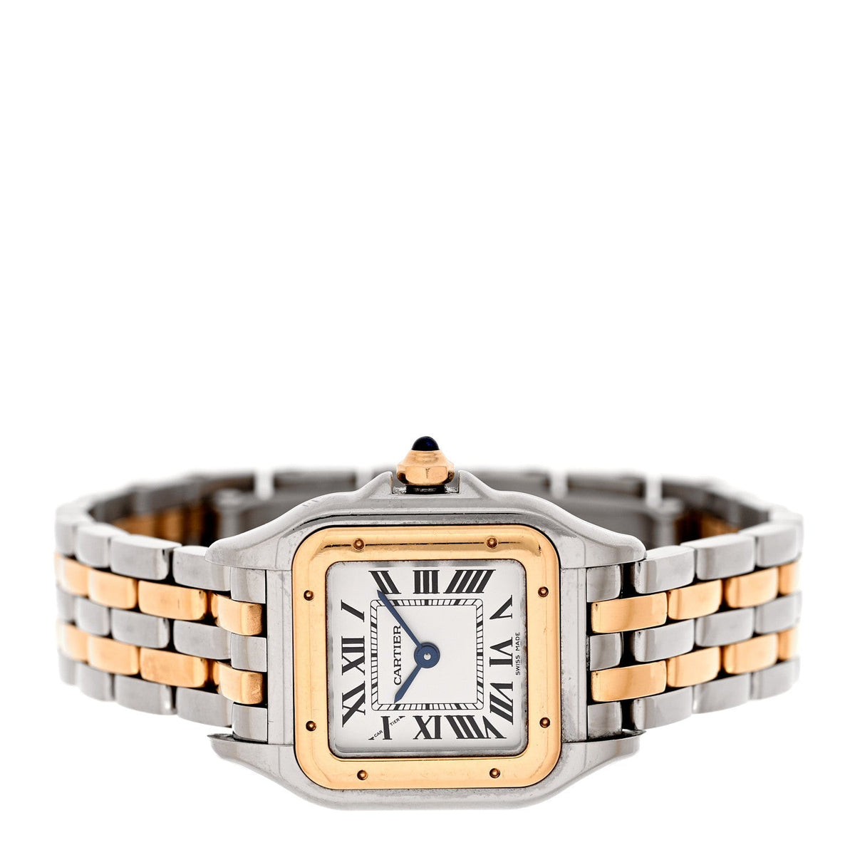 Stainless Steel 18K Yellow Gold 23mm Panthere Quartz Watch