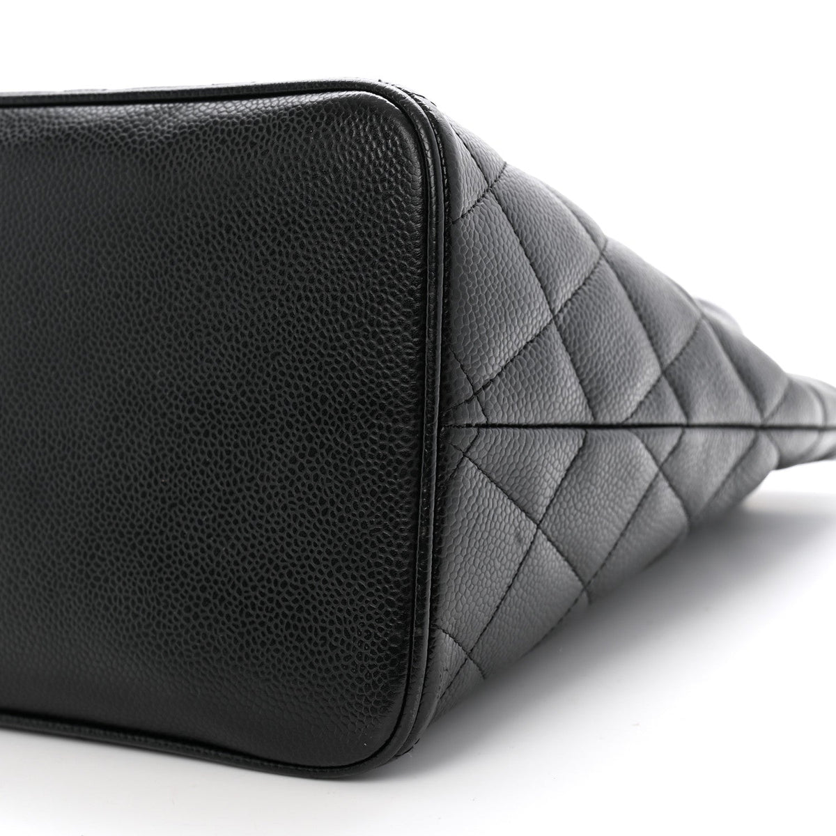 Caviar Quilted Medallion Tote Black