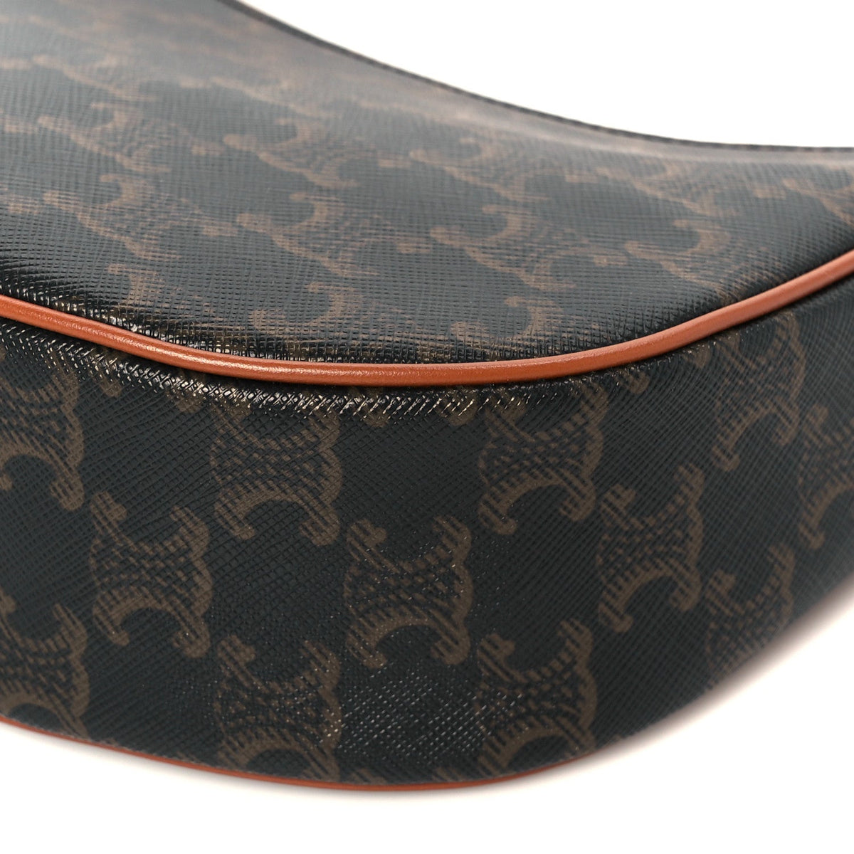 Triomphe Canvas Calfskin Medium Strap Ava Triomphe Shoulder Bag Tan