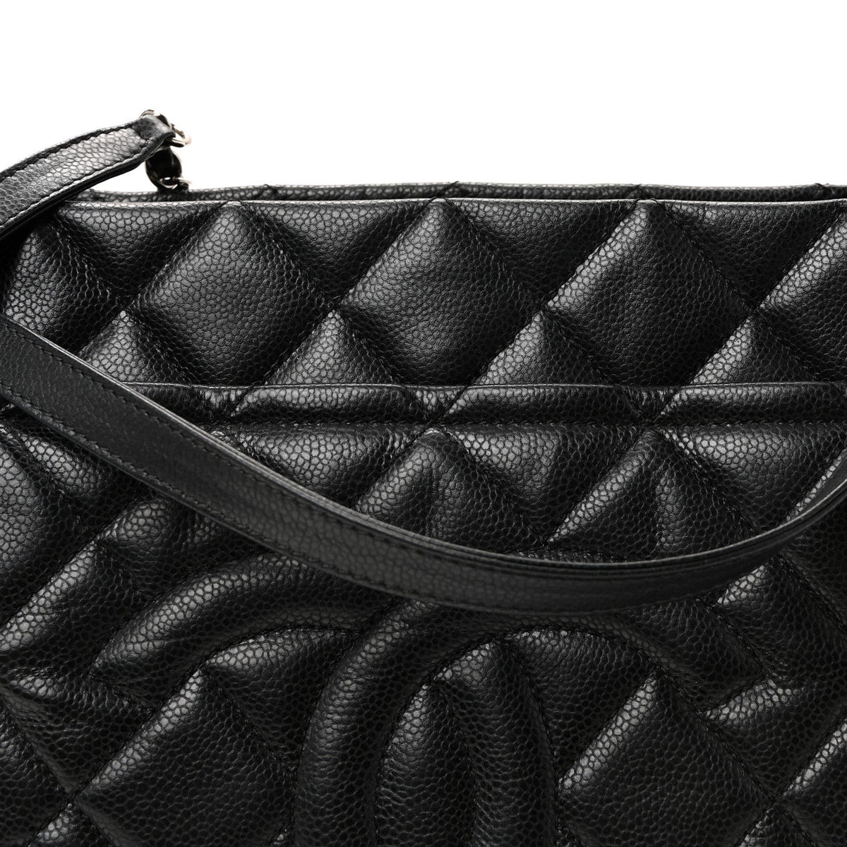 Caviar Quilted Timeless CC Soft Tote Black