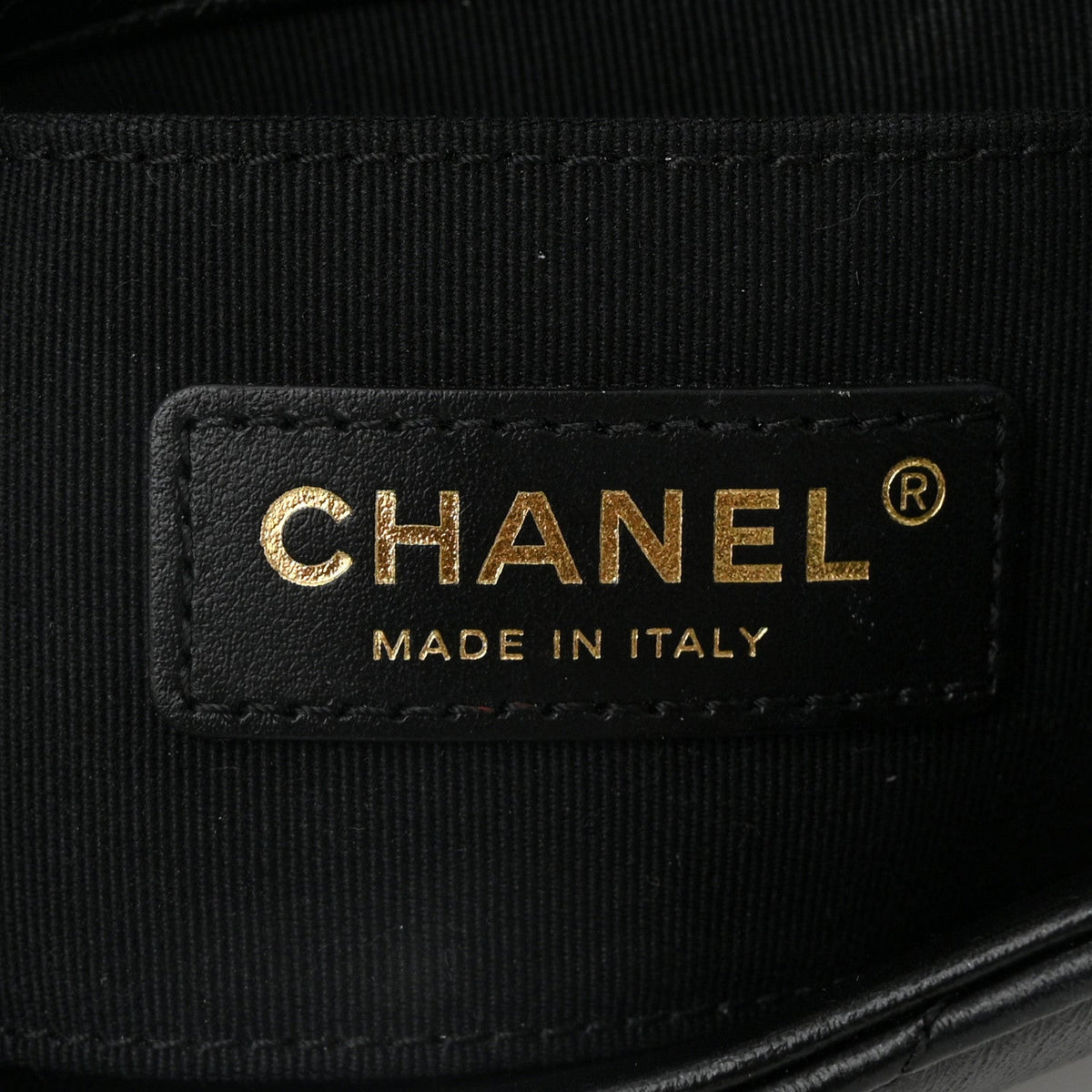 Lambskin Quilted Mini Lacquered Chain Flap Black