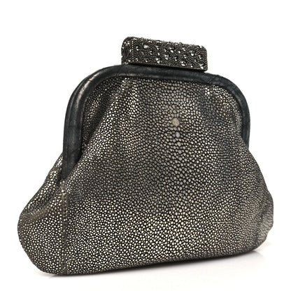Stingray Degrade Frame Clutch Silver