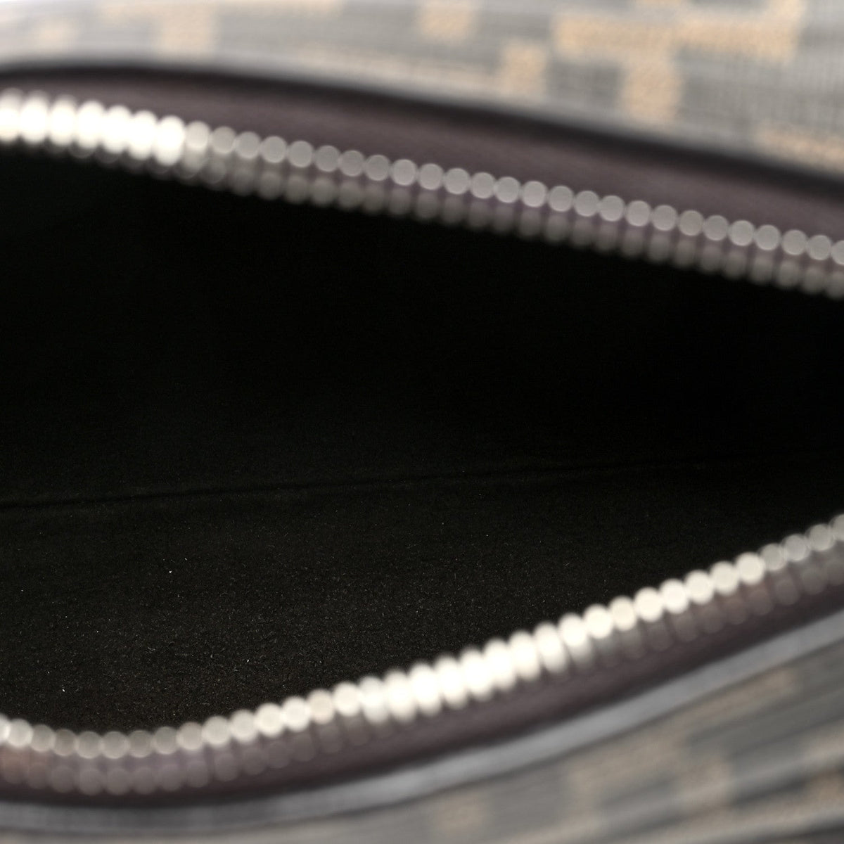 Glazed Fabric FF Pleated Candy Bag Brown