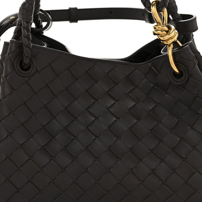 Nappa Intrecciato Small Parachute Shoulder Bag Fondant