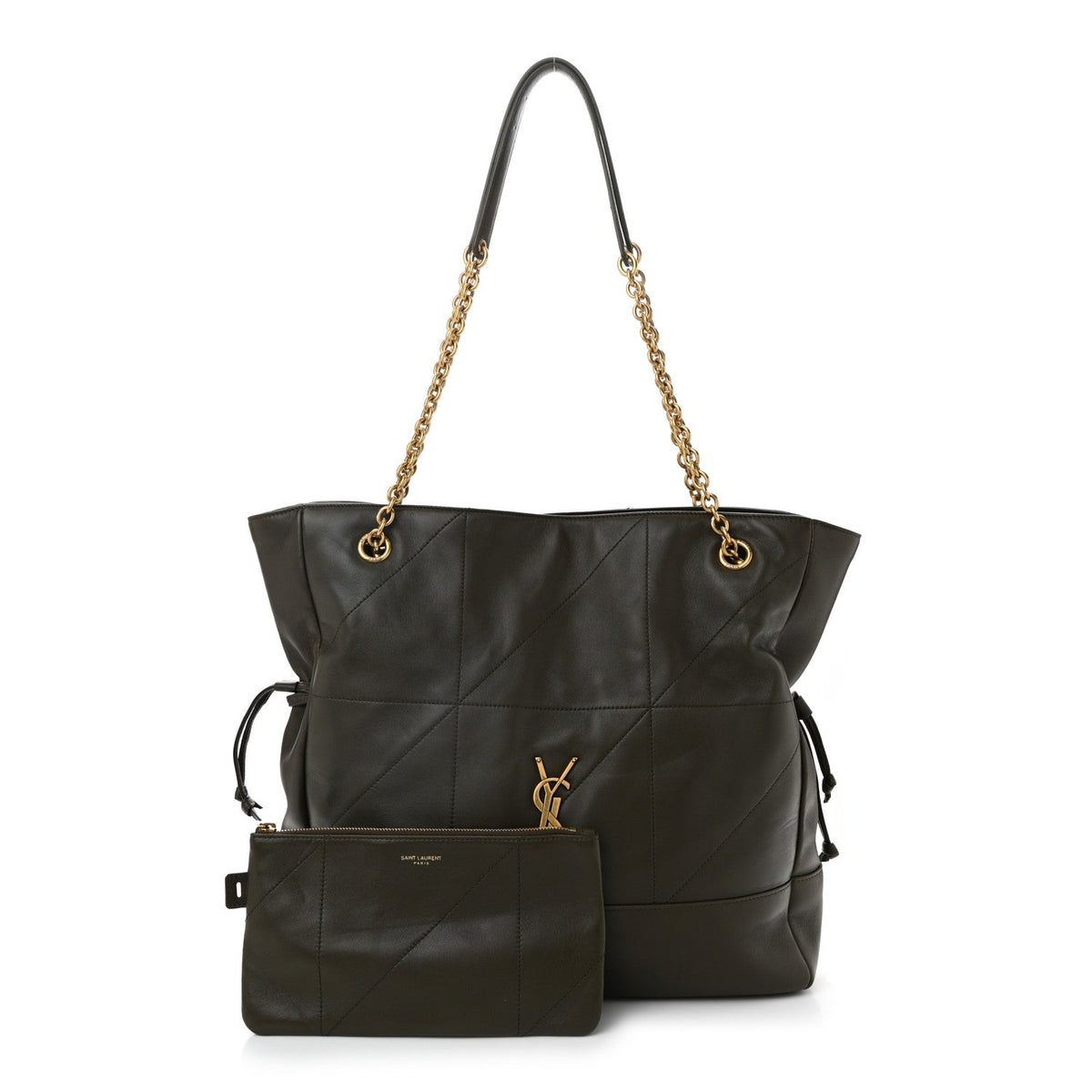 Lambskin Jamie Shopping Tote Light Musk