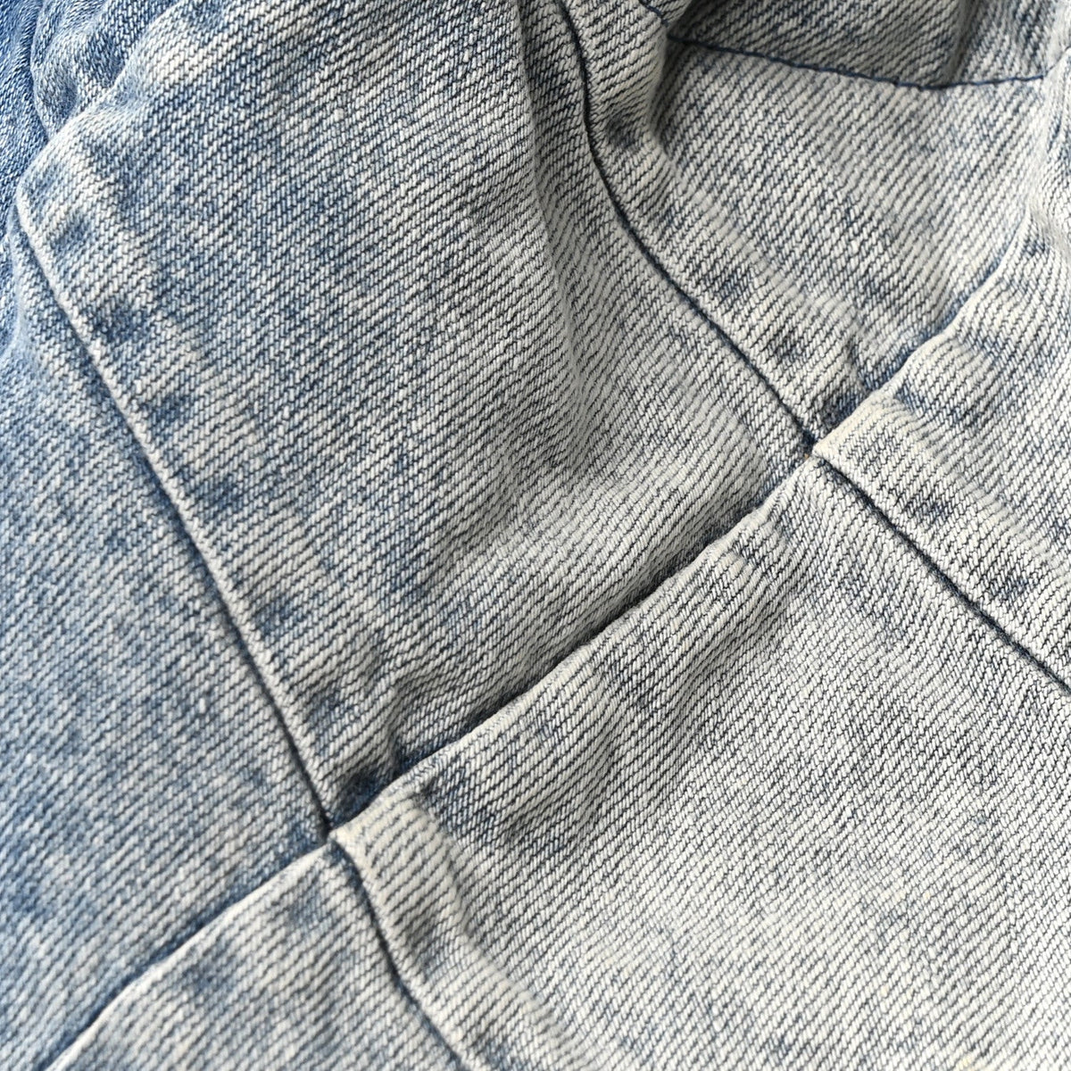 Denim Quilted Chanel 22 Blue