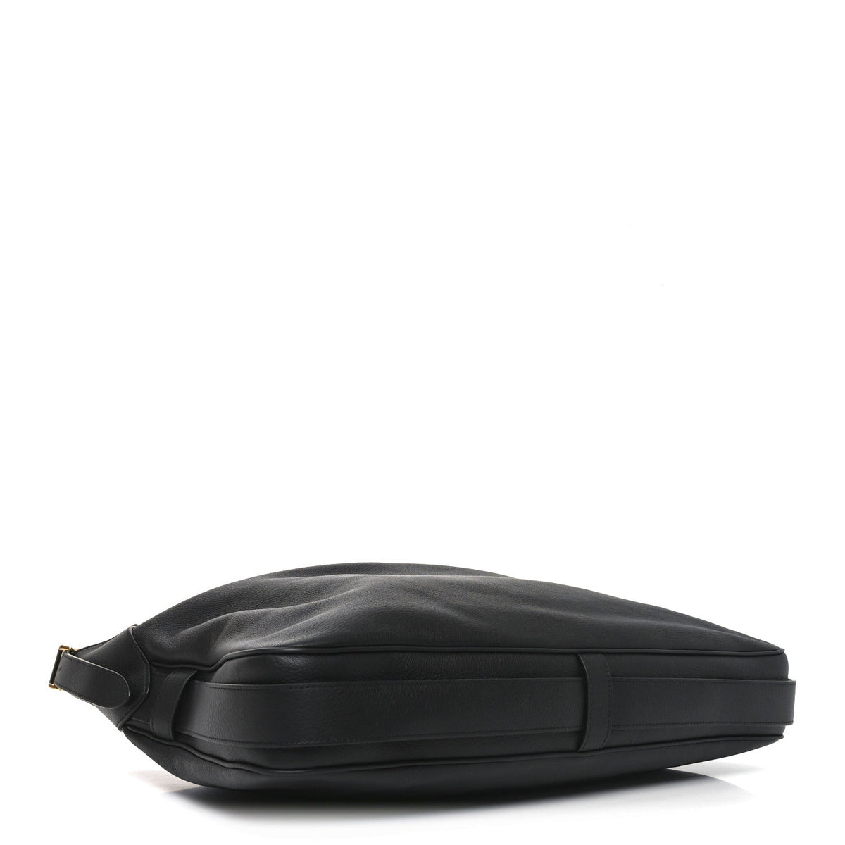 Supple Calfskin Large Romy Shoulder Bag Black