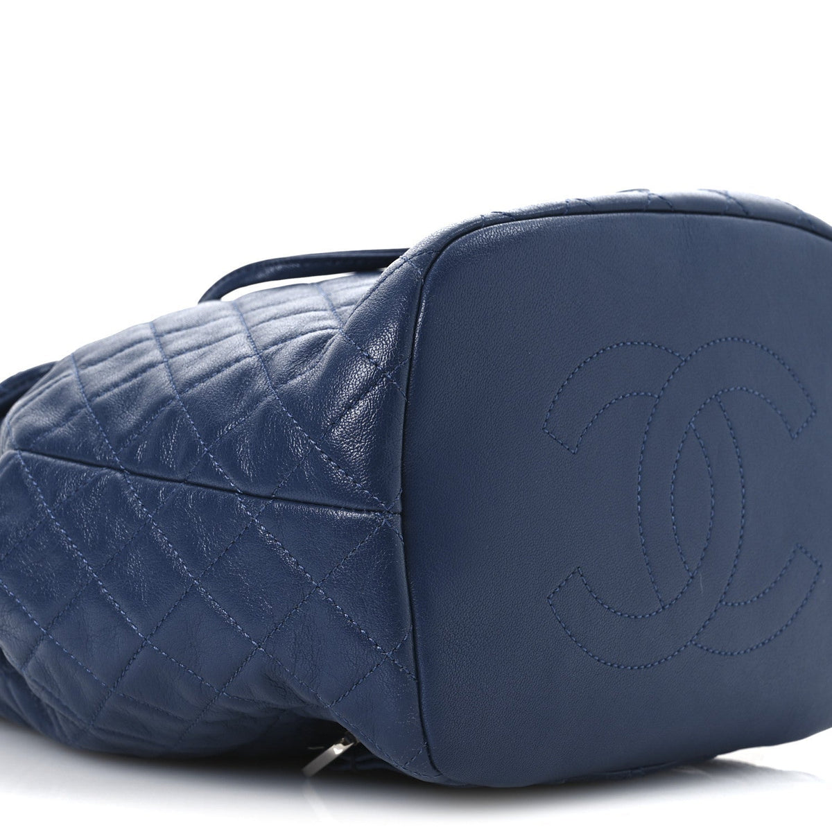Calfskin Quilted Small Urban Spirit Backpack Blue