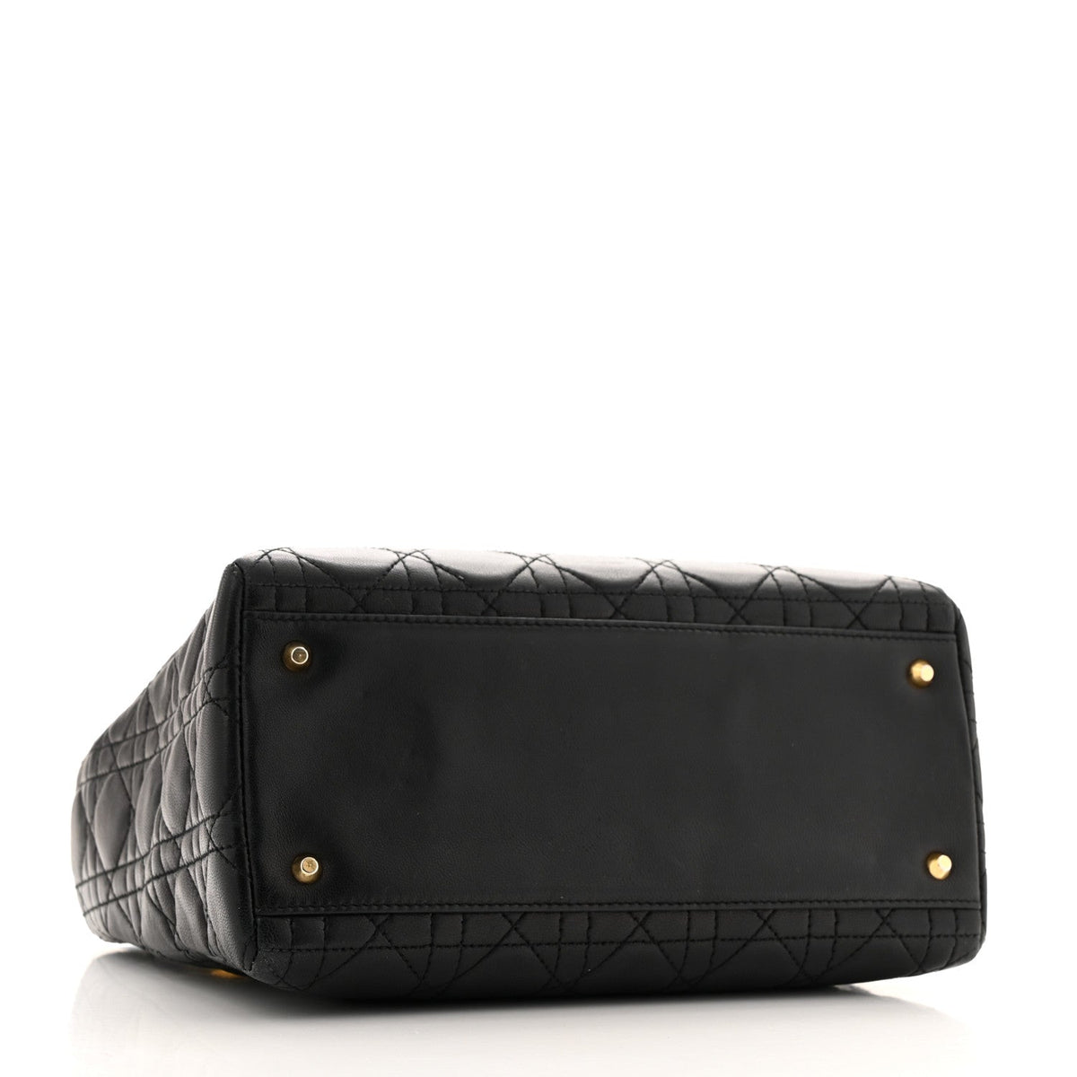 Lambskin Cannage Medium Lady Dior Black