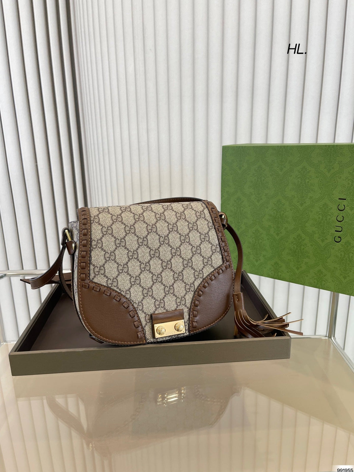 Padlock Small Shoulder Bag Beige And Ebony GG