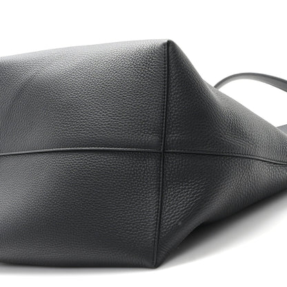 Grained Calfskin Large N/S Park Tote Black
