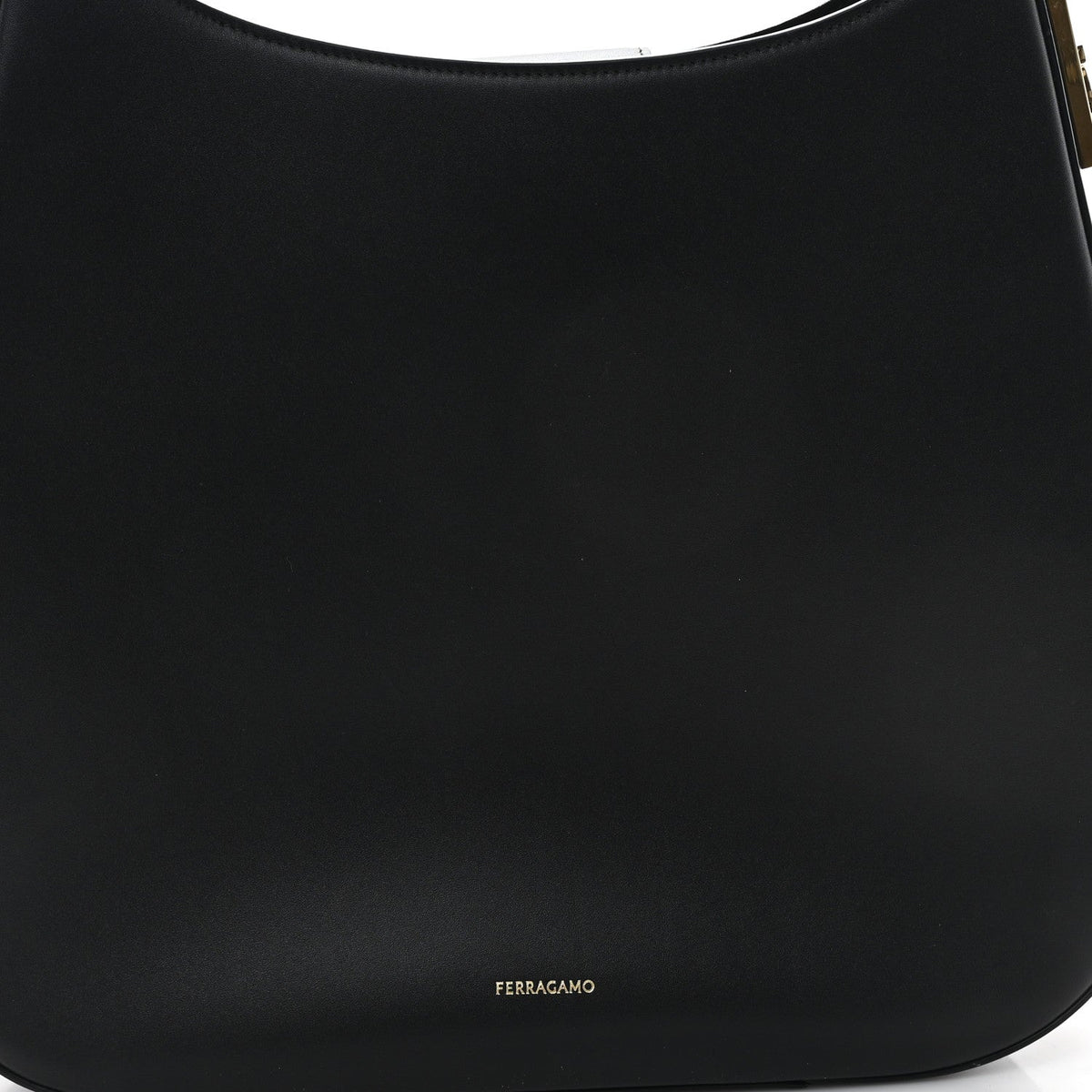 Calfskin Medium Gancio Hobo Black