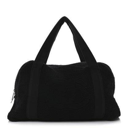 Terry Cotton CC Beach Duffel Towel Set Black