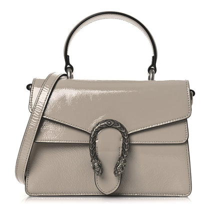 Crinkled Patent Small Dionysus Top Handle Bag Sphinx