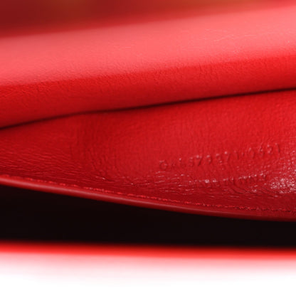 Smooth Calfskin Manhattan Shoulder Bag Rouge Eros