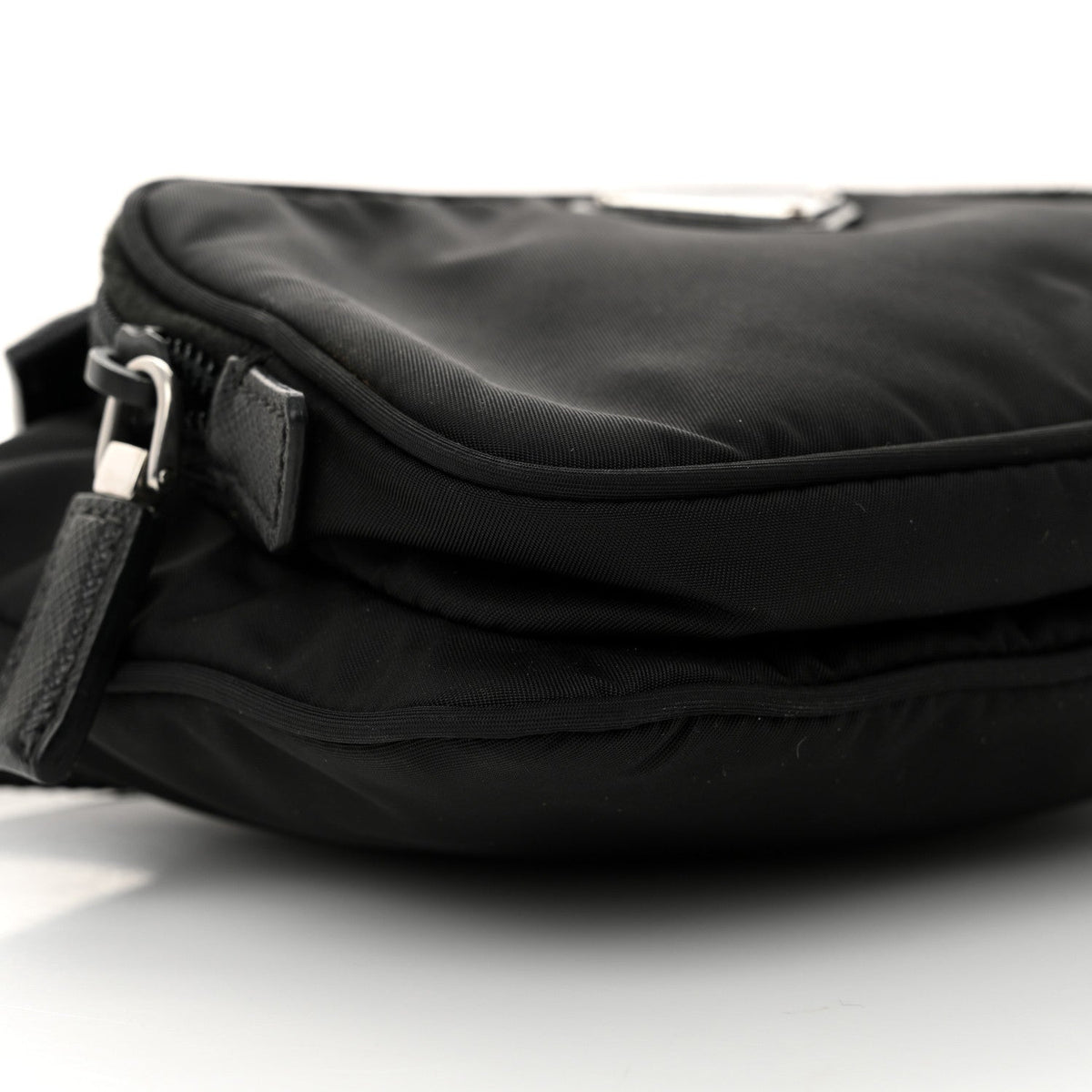 Re-Nylon Saffiano Belt Bag Black