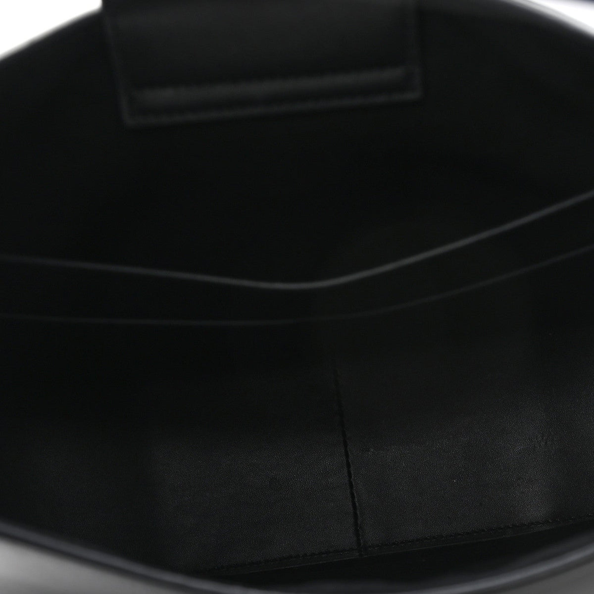 Calfskin Medium Gancio Hobo Black
