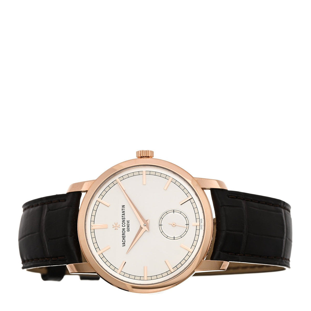 18K Pink Gold Alligator 38mm Patrimony Traditionnelle Manual Winding Watch 82172/000R-9382