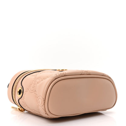Calfskin GG Matelasse Mini Top Handle Bag Light Pink