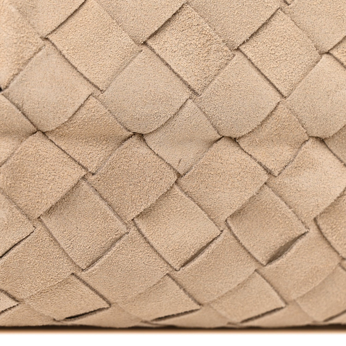 Suede Intrecciato Large Hop Ecru
