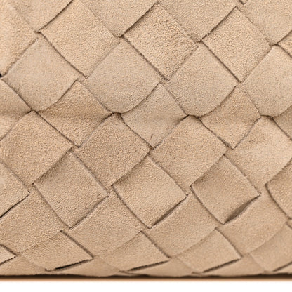 Suede Intrecciato Large Hop Ecru