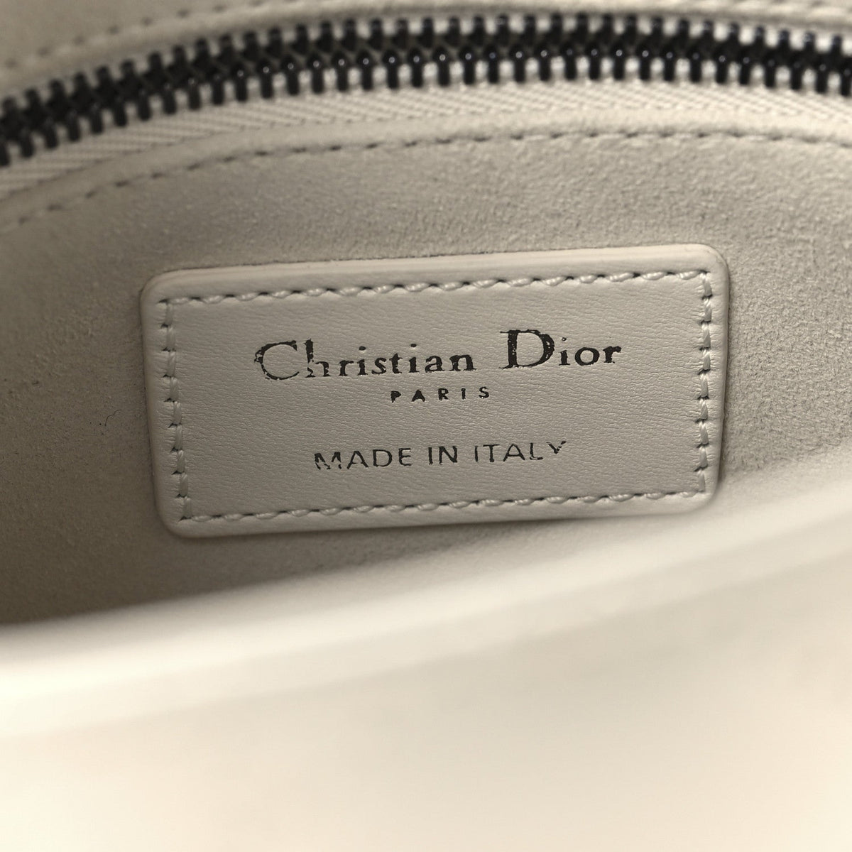 Lambskin Cannage Small My ABCDior Lady Dior White