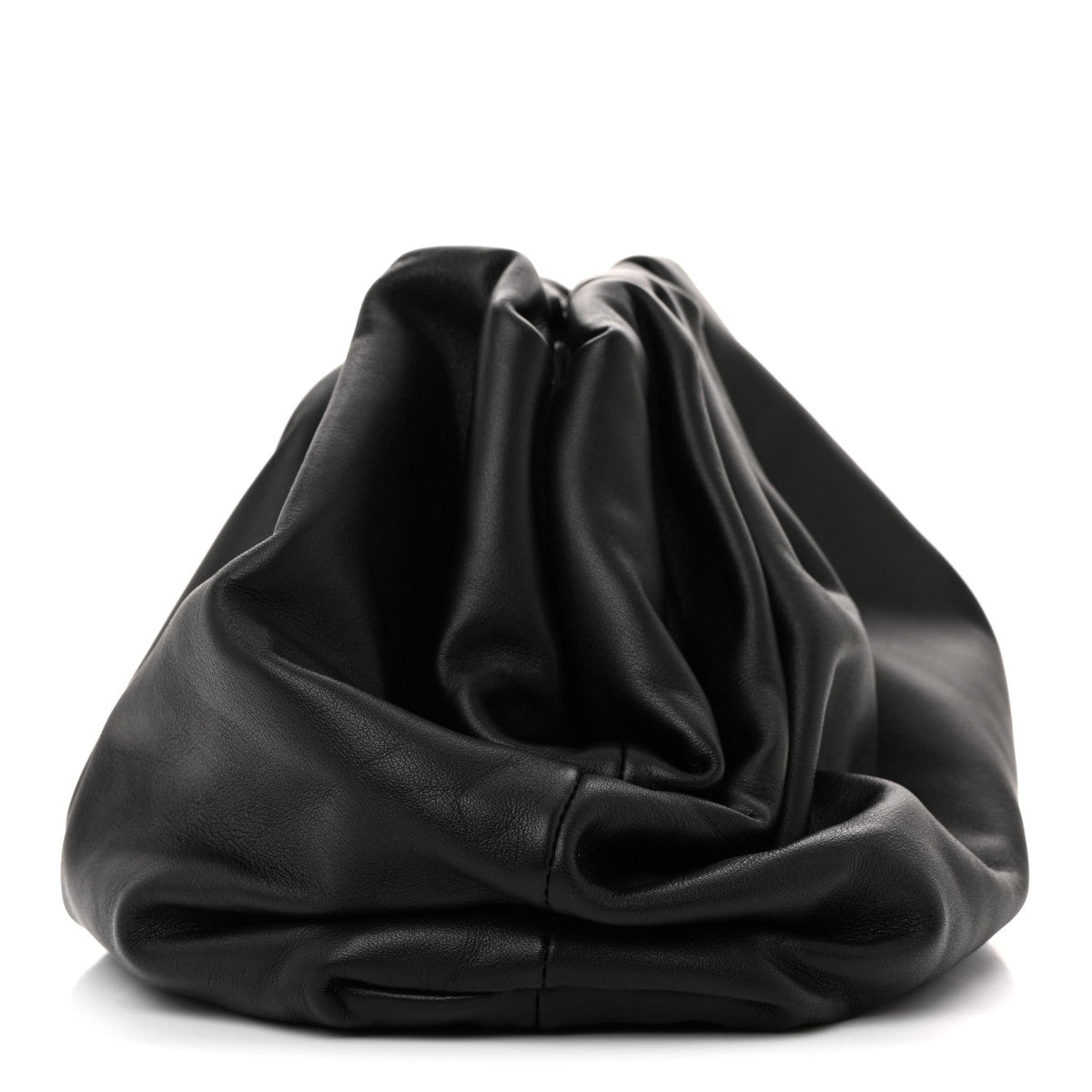 Smooth Butter Calf The Pouch Oversized Clutch Black