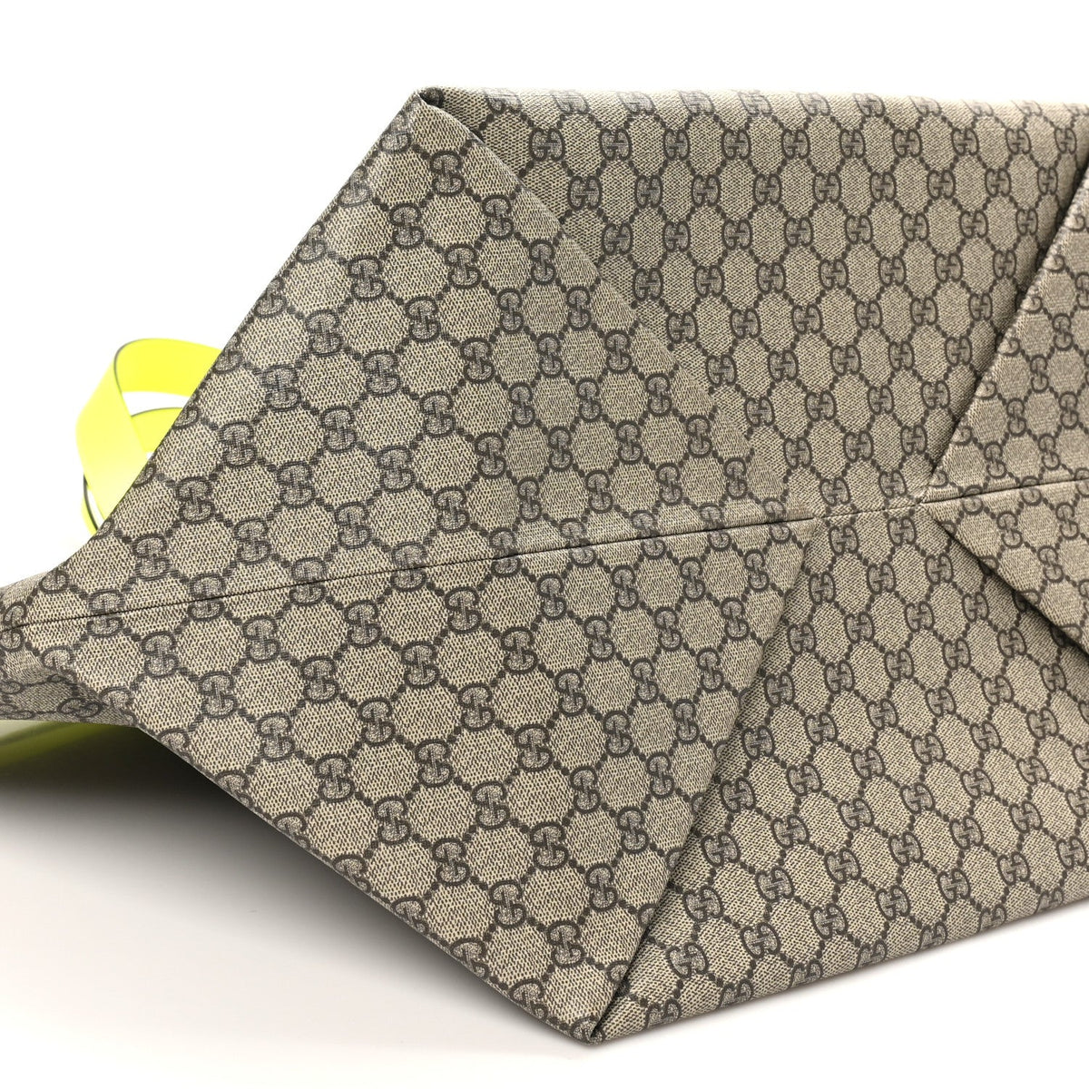 GG Supreme Monogram Totissima Shopping Tote Ebony Beige Yellow