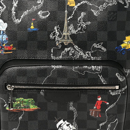 Damier Graphite World Map Josh Backpack
