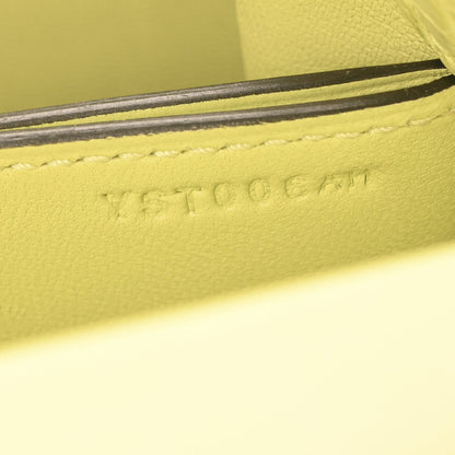 Matte Alligator Mini Sac Roulis Jaune Bourgeon