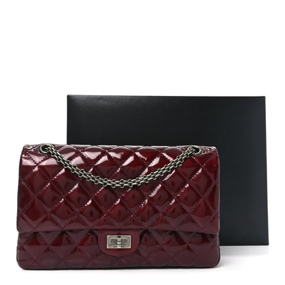 Patent Quilted 2.55 Reissue 226 Flap Burgundy