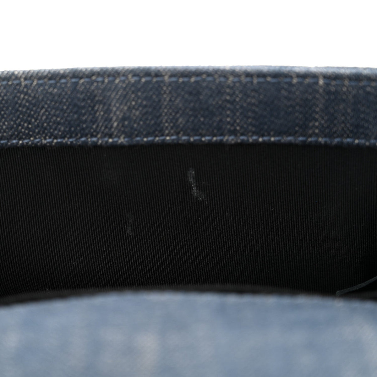Denim Embossed Small Boy Flap Blue
