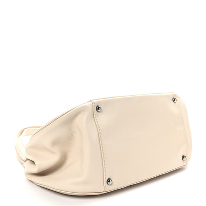 Caviar Quilted Mademoiselle Flap Bag Light Beige