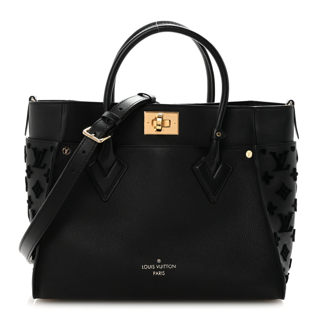 Calfskin Monogram Tufting On My Side Black