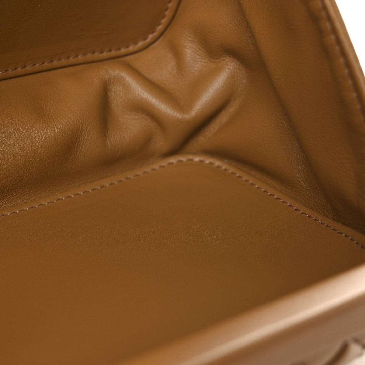 Calfskin Intrecciato Knot On Strap Camel