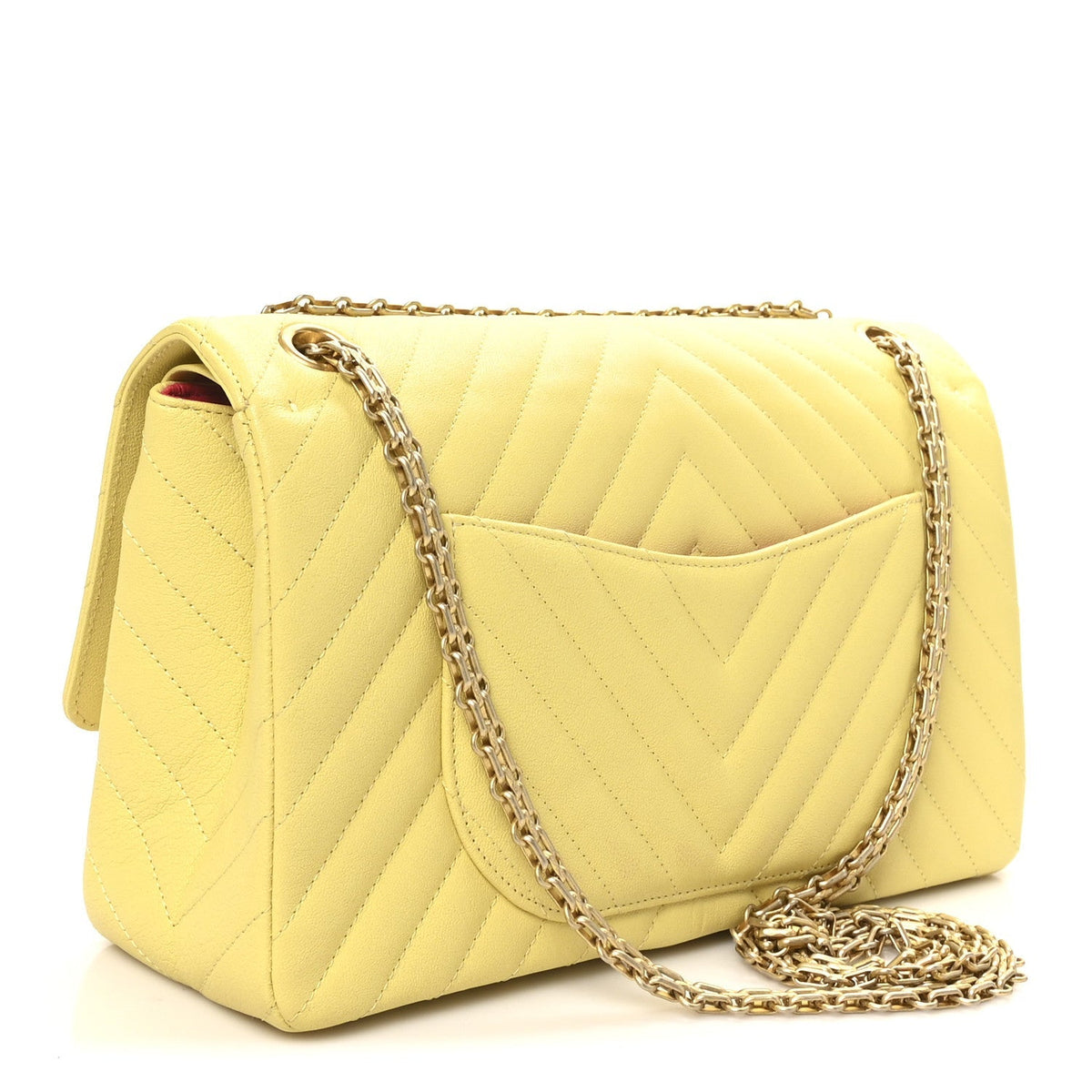 Sheepskin Chevron Quilted 2.55 Reissue 226 Flap Yellow