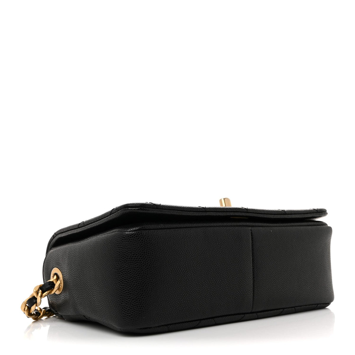 Caviar Quilted Small Fashion Therapy Flap Bag Black